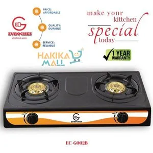 Effortless Cooking with the Eurochef 2-Burner Table Glass Top Gas Cooker
