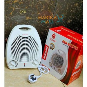 Fun-heater-Nunnix Nunix Rotating fun heater with 2 heat settings White