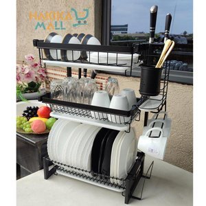 3 Tier Dish Rack With Cutlery Holder