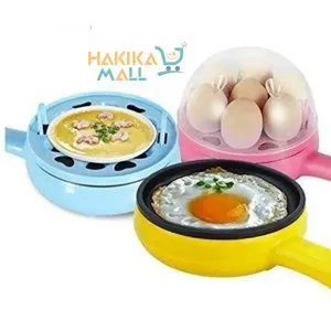 Electric 7 Egg Boiler Poacher With Egg Cooking Pan random colour EGG POACHER EGG BOLIER fast egg boiler