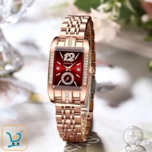 CRRJU Top Brand Women's Luxury Fashion Waterproof Diamond Girl Bracelet Watch - Luxury Jewelry Wristwatch