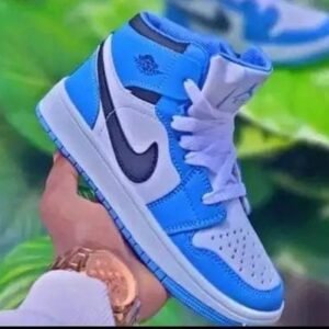 Kids Jordan 1 Shoes - University Blue Stylish Sneakers for Kids