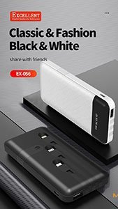 Fast & Furious Excellent 12000mAh High-Output Power Bank EX-056 Excellent 12000mAh High-Output Power Bank EX-056