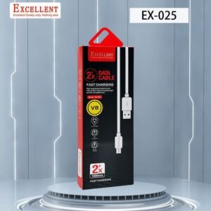 Durable braided nylon data cable with reinforced connectors and LED charging indicator, supporting 2x faster charging for smartphones and tablets.