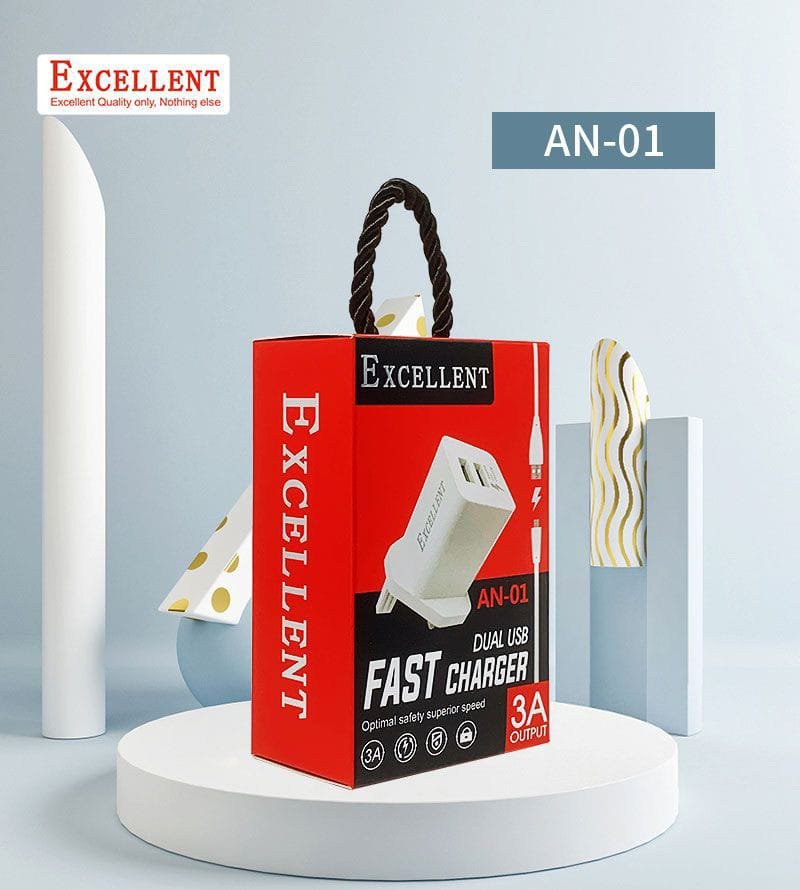 Excellent Fast Charger Dual USB AN-01