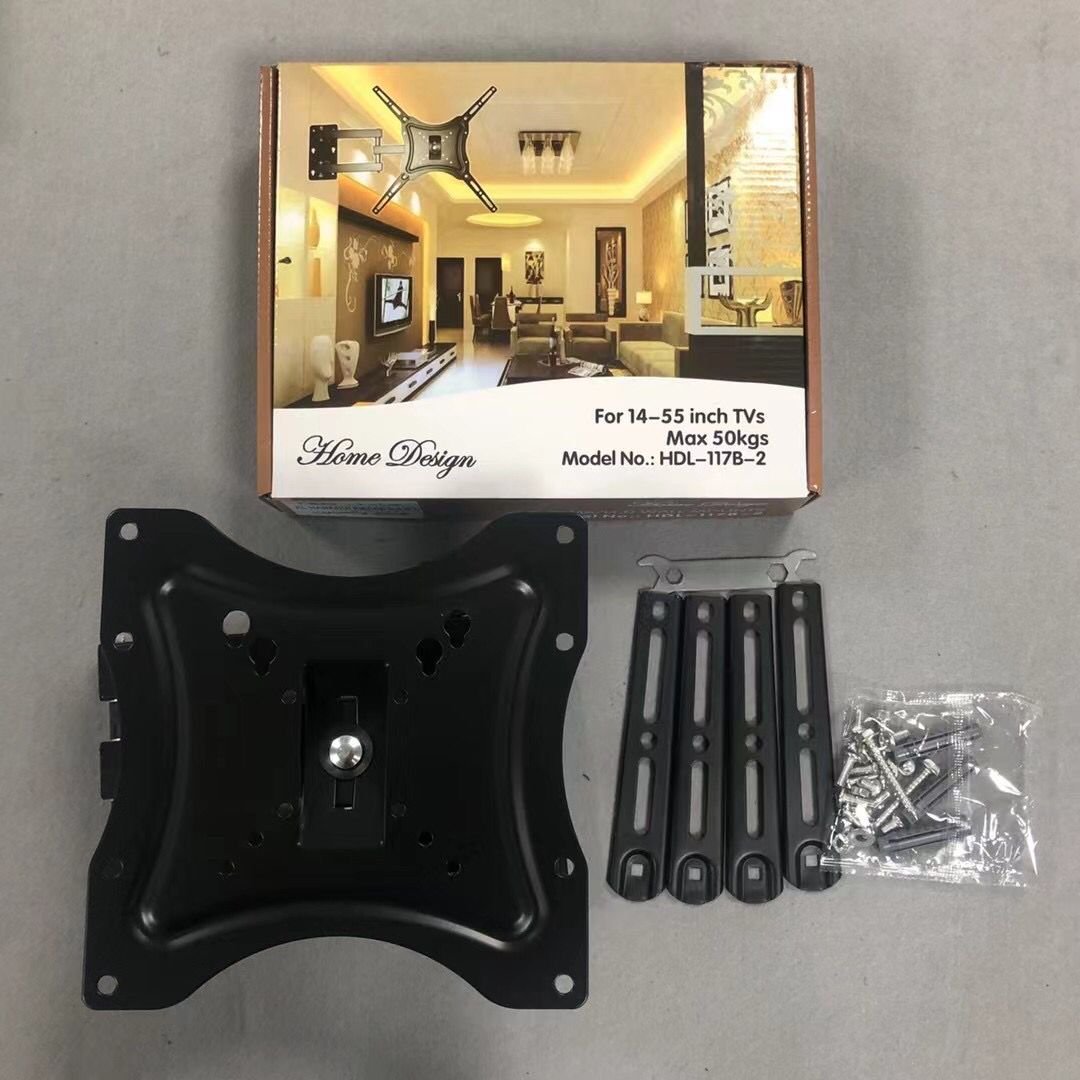 Home Design Full Motion TV Bracket Home Design Full Motion TV Wall Bracket | Adjustable Mount for 14"–55" TVs